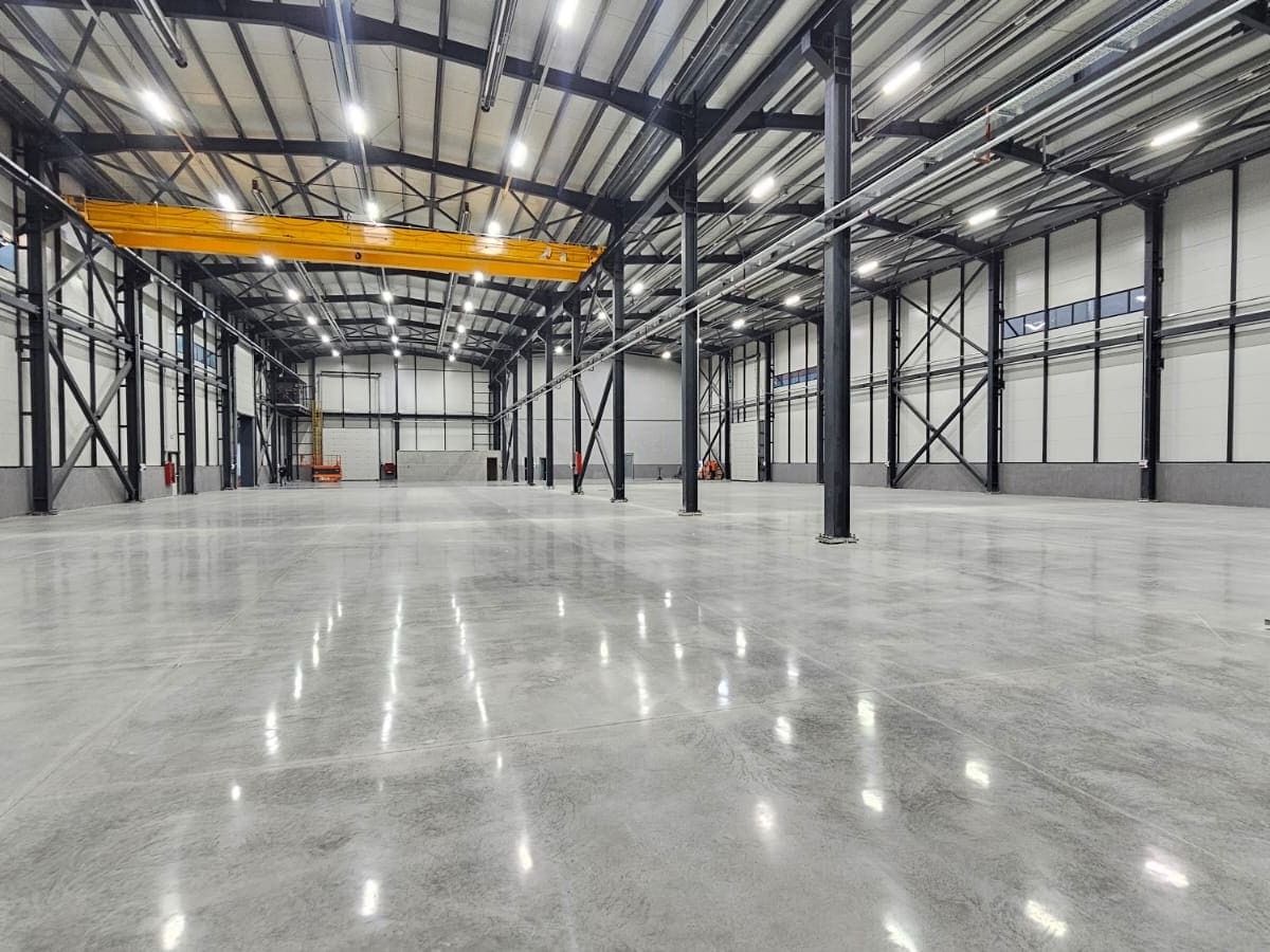 Yarı parlak beton parlatma uygulaması